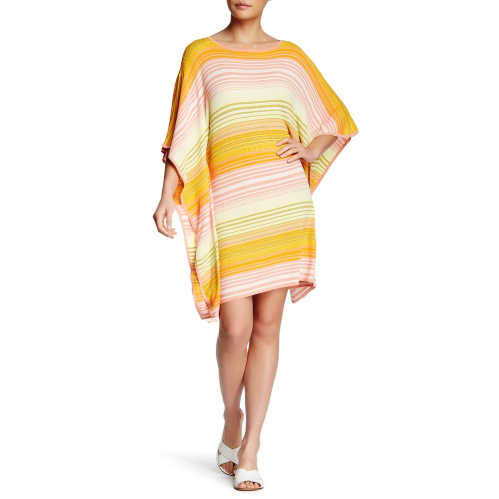 Trina Turk Anissa Kimono Striped Sweater Dress M